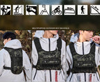 Lauf-Brusttasche Trinkweste zum Radfahren Wandern Fahrradrennen Marathon Tasche Herren Damen Sport Taktische Bauchtasche Camping Rucksack