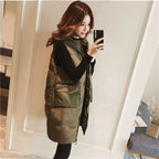 2026 New Winter Sleeveless Tank Top Women Down Jacket Puffer Parkas Hooded Padded Vests Loose Fit Female Fashion Casual Outwear