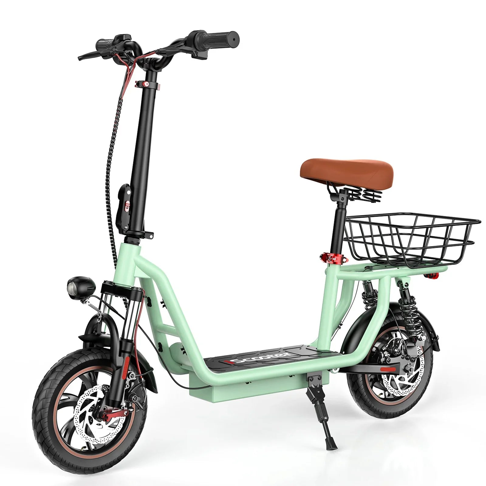 ISCOOTER i12 Elektroroller für Erwachsene 500W Motor E-Scooter 36V7.5AH Akku Elektroroller 12 Zoll Straßenreifen Elektroroller