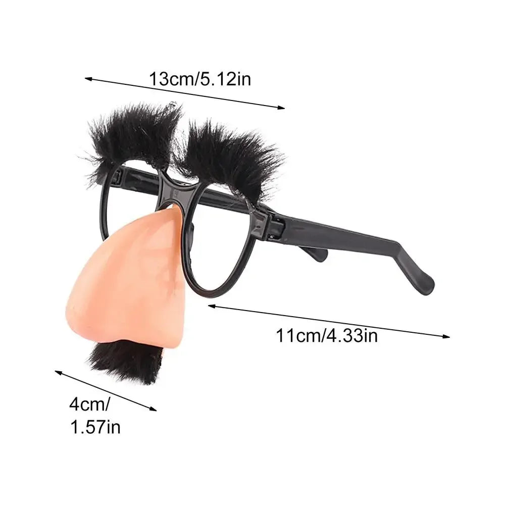 Große Nase Brille mit Augenbrauen Schnurrbart Alberne Lustige Foto Requisiten Halloween Party Brille Neuheit Scherz für Geburtstagsfeiern