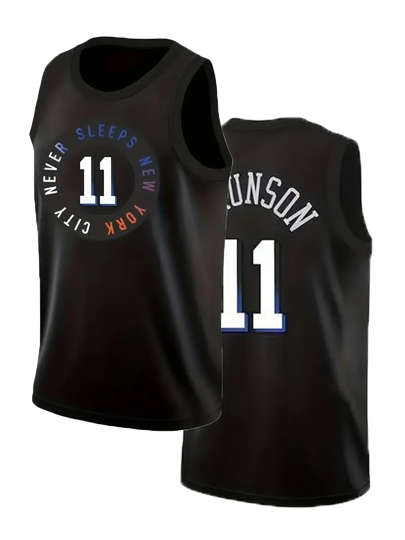 Boyfriend Style Men's Basketball Jersey No.11 Embroidered Sportswear Vest Breathable Casual Tank Top For Sports Running,Workout