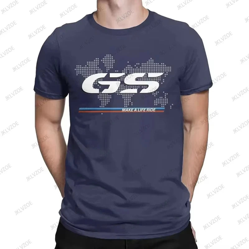 2025 Summer New Cotton For 1250 GS Exclusive for BMW Fans Motorrad R1250GS Motorcycle T Shirt Men Hip Hop Streetwear Unisex Tops