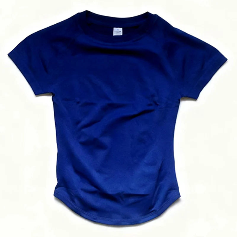 Kurzarm Gym-Top Damen Kleidung Yoga-Top Nahtloses Sportshirt Leichtes Fitness-Workout-Shirt Sport-Tops Active Wear Femme