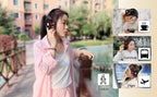 Bunter Stereo-Audio-MP3-Bluetooth-Kopfhörer, kabellos, mit SD-Kartenunterstützung und Mikrofon, 20 Stunden Wiedergabe
