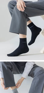 5 Paar/Herren Bambussocken Bequem Atmungsaktiv Freizeit Business Herren Crew Socken Hohe Qualität Antibakteriell Wadenhohe Socken EU39-45