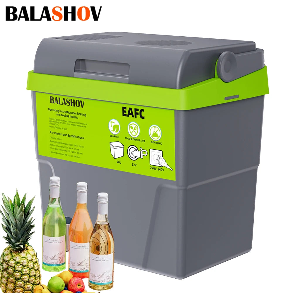 10L 20L Mini Refrigerator 12V/220V Fridge Freezer Portable Compressor Cooler and Heater Ice Box for Driving Camping Picnic Hauptbild