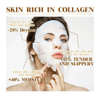 10 Stk. Kollagen Anti-Falten Gesichtsmaske Anti-Aging Mildert feine Linien Strafft die Haut Feuchtigkeitsspendend Aufhellend Hautpflege Koreanische Kosmetik