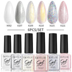 LILYCUTE Nagelgel-Politur-Set, Rosa Grün, Frühling, DIY-Nagelkunst-Design, lang anhaltend, Soak Off UV Gel, Maniküre, Malgel, Vernis-Kit