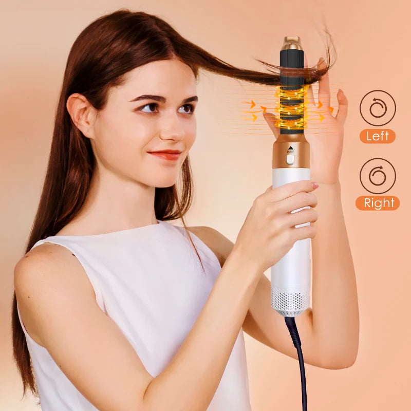 5-in-1 Haartrockner-Heißluftbürsten-Set, professioneller Lockenstab, Haarglätter, Styling-Werkzeug für professionelle Haartrockner im Haushalt