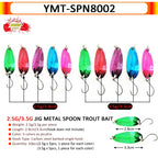 7/9/10 Stück Forellenköder 2,5g/2,6g/3g/3,2g/3,5g/5g Metalllöffel Angelköder Wobbler Casting Jigging Angelzubehör Pesca Döbel