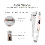 Professioneller Mini HIFU Gesichtsverjüngung Anti-Aging Falten Schönheitsgerät Ultraschall Hautpflege SPA Salon Heimgebrauch für Frauen