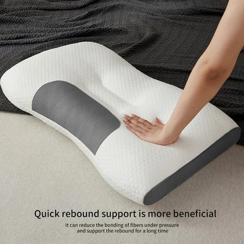 Neues Nackenkissen Hilfe beim Schlafen und Schutz des Nackens Zervikales orthopädisches Sojabohnenfaser-Massage-Haushalts-SPA-Kissen zum Schlafen