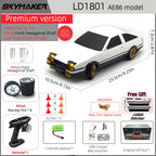 Skymaker AE86 Modell LD1801 RX-7 FC LD1802 1:18 RC Drift Car 1/18 2.4G Fernbedienung ESP Gyroskop LED Mini RC Rennwagen Spielzeug