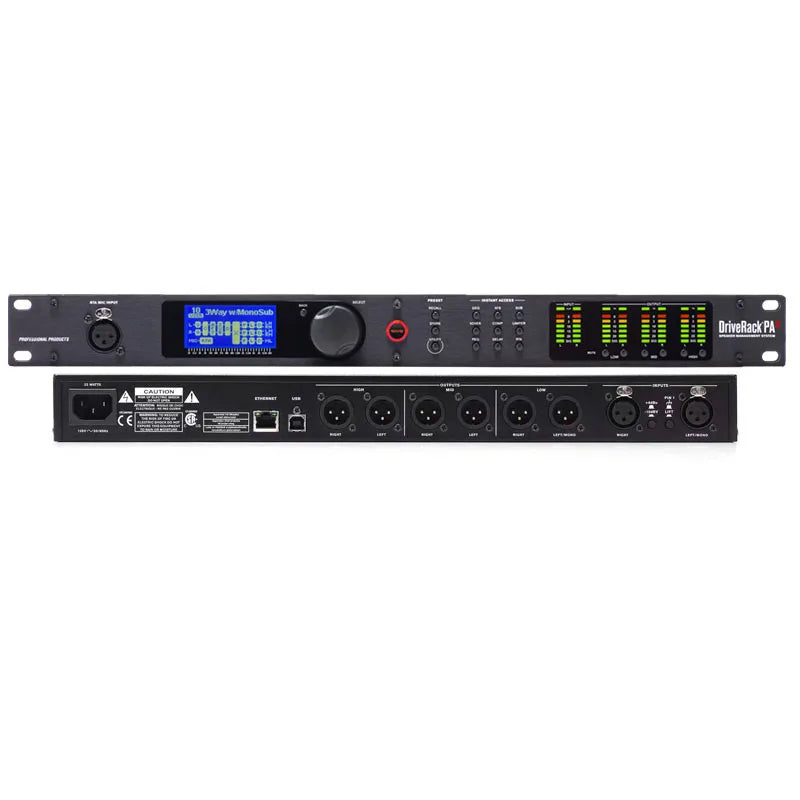 DriveRack PA2 2 Eingänge 6 Ausgänge Digitaler Audio-Prozessor Original Software Professionelles Audio-Equipment Lautsprechersystem