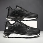 HIKEUP Outdoor Men's Sneakers Women Breathable Trail Running Shoes Hiking Shoes Trail Male Comfort Trekking Running Sneakers