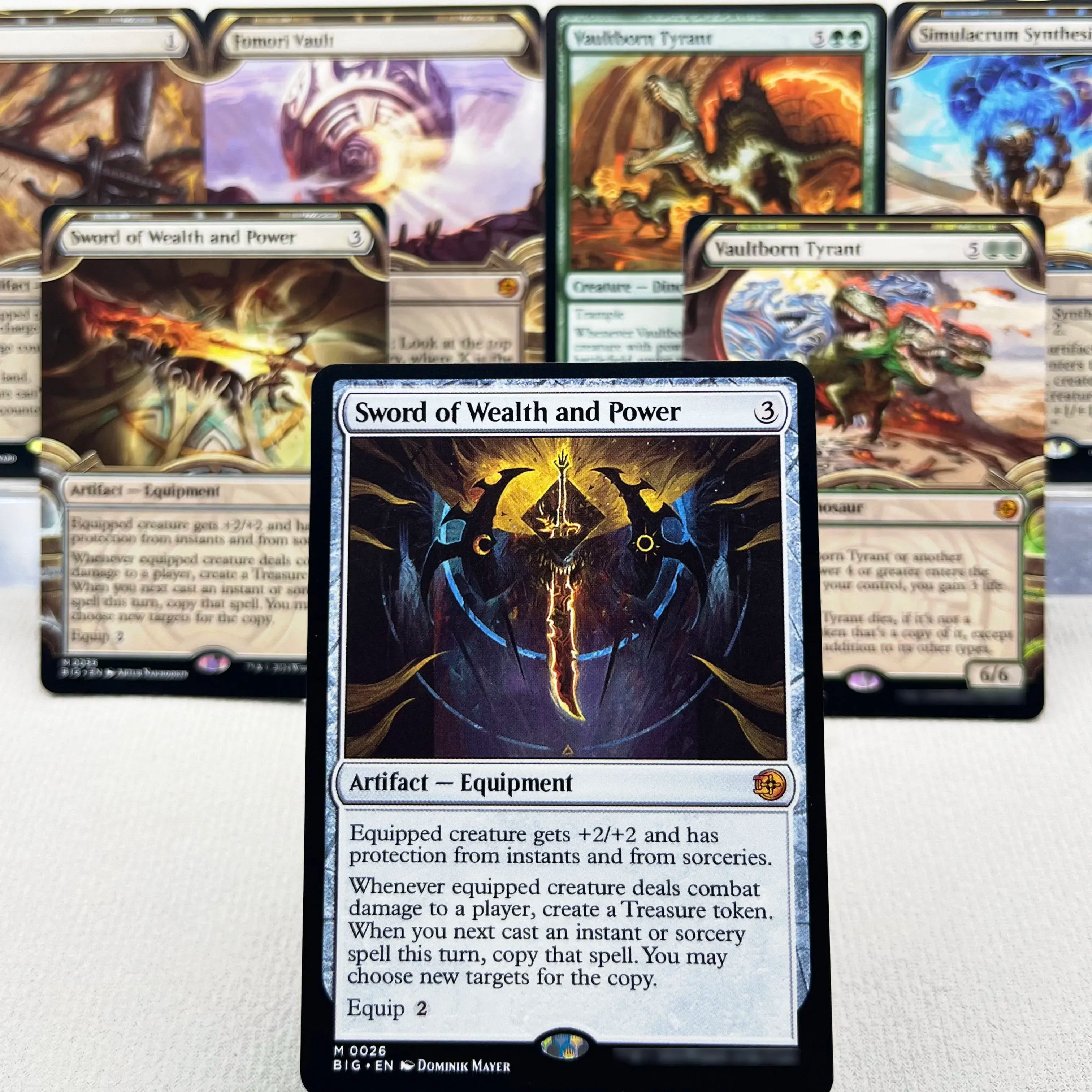 BIG MH3 OTJ OTP HOLO7-Ⅰ01 Tcg Karten-Proxys Magical Simulacrum Synthesizer und Power Vaultborn, der Tyrann Ulamog, die Sammel