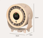 Neuer Sprühnebelventilator, befeuchtend, schnelle Kühlung, Aufhängeloch, geräuscharm, digitale Anzeige, Tastensteuerung der Geschwindigkeit, fein absorbierbar