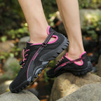 FANCYLEE Damen-Trekkingschuhe Atmungsaktives Mesh-Wanderer Leichtgewichtige Outdoor-Rutschfeste Bergsteigerschuhe EU 36-42