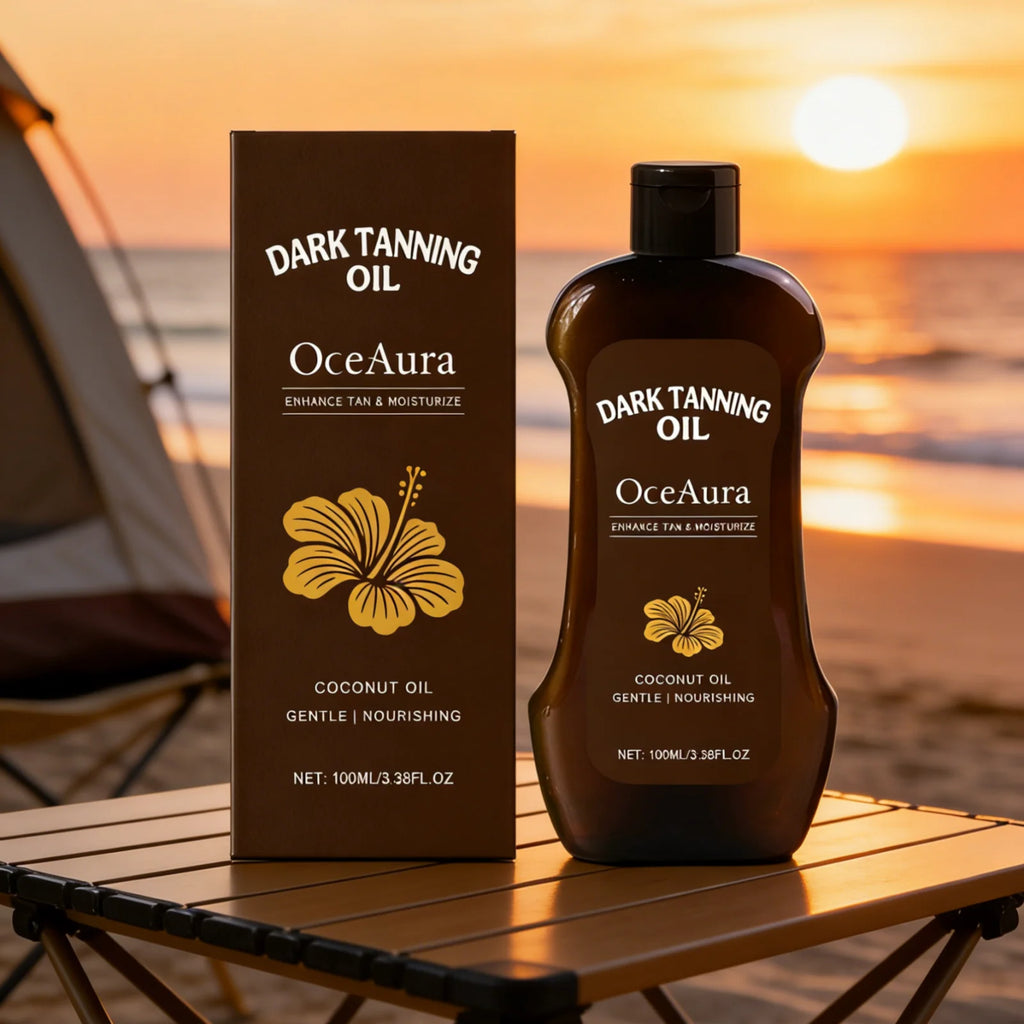 OceAura Bräunungsöl-Lotion Tiefenwirksam Feuchtigkeitsspendend Nährend Hautverjüngend Langanhaltende Bräune Leicht Nicht Fettend Bräunungsöl
