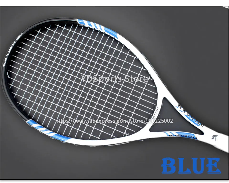 Professional Unisex Carbon Fiber Tennis Racket With Bag Training Paddle Rackets For Adult Men Women Ultra Light Racquet