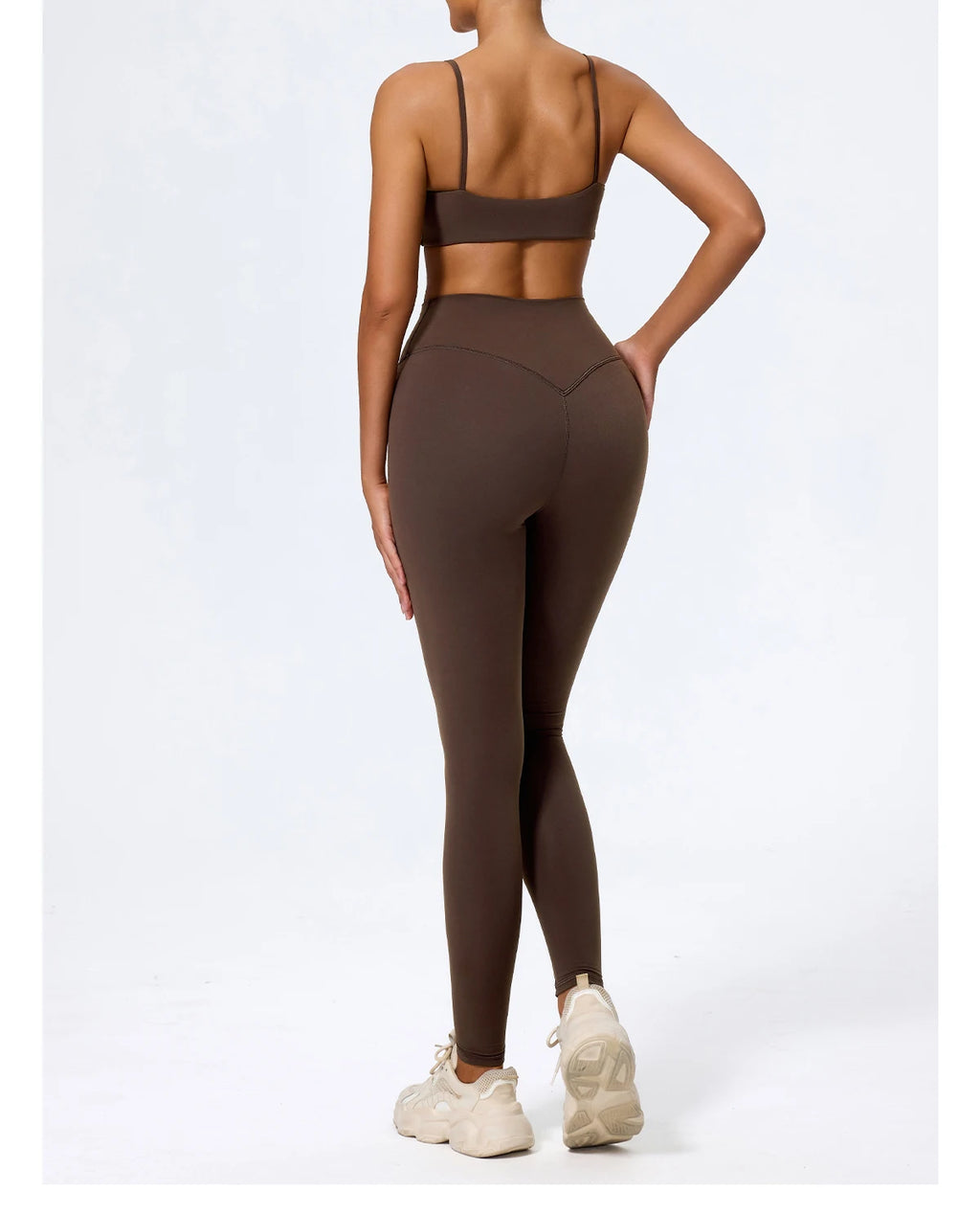 Hearuisavy Sommer Superweiches 2-teiliges Damen-Sportshorts-Set atmungsaktives Fitness-Yoga-BH Freizeit-Push-Up-Workout-Crop-Top