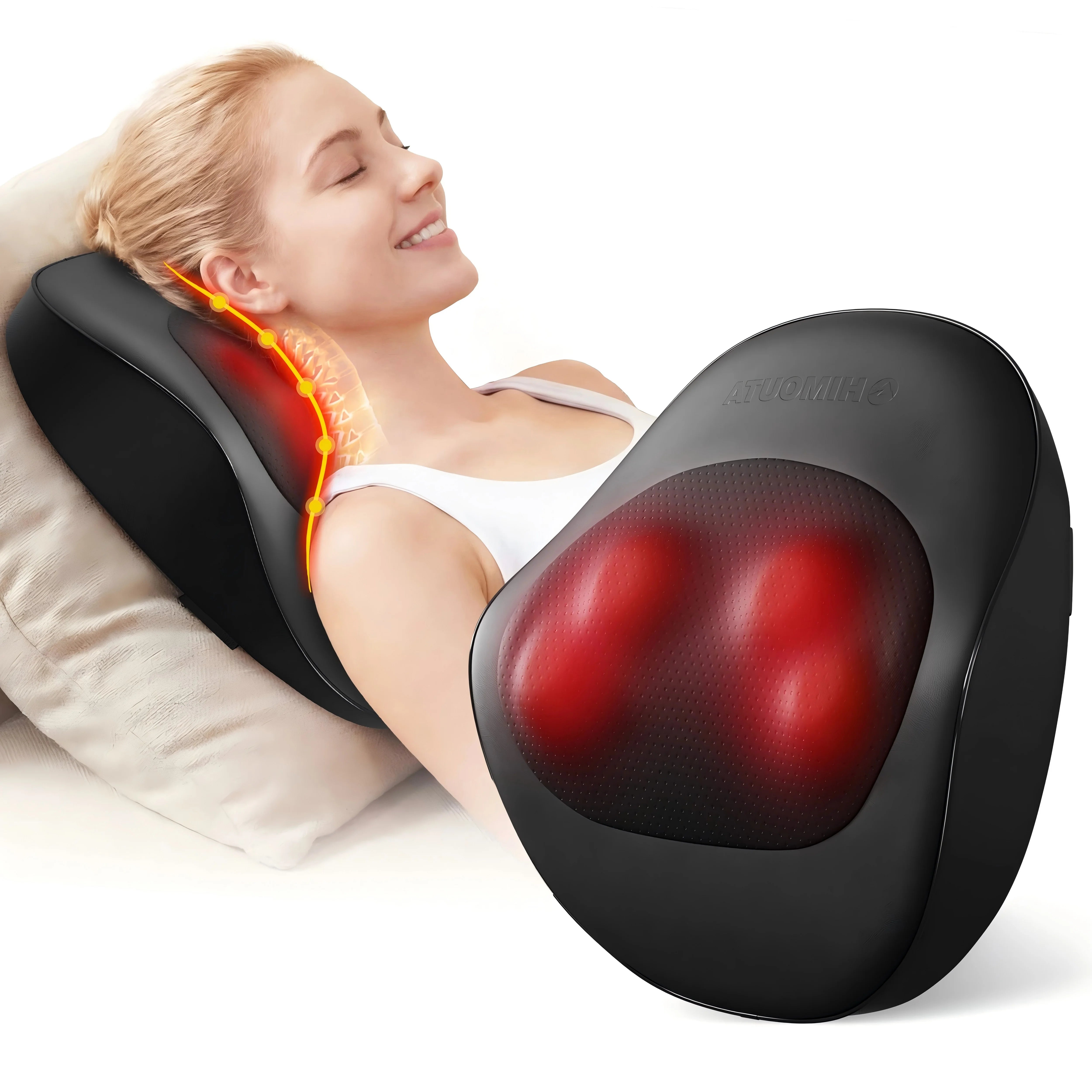 Massager with Heating, 3D Shiatsu Massager for Relaxation, Heated Massage With Shiatsu Kneading Massage, Best Gift for Men Women Main image