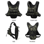 Lauf-Brusttasche Trinkweste zum Radfahren Wandern Fahrradrennen Marathon Tasche Herren Damen Sport Taktische Bauchtasche Camping Rucksack