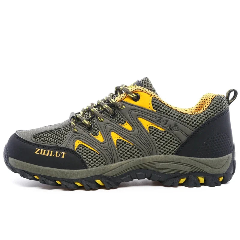 2025 Hiking Shoes Men Women Mesh Sneakers Breathable Fashion Mountain Shoes Boy Spring Autumn Summer Work Shoes Outdoor Trekking