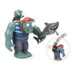 PLANTS VS ZOMBIES Verrückter Dave Spiel Actionfigur Straßensperre Eimer Totengräber Zombie Modell Puppe Kinderspielzeug Kindergeschenke