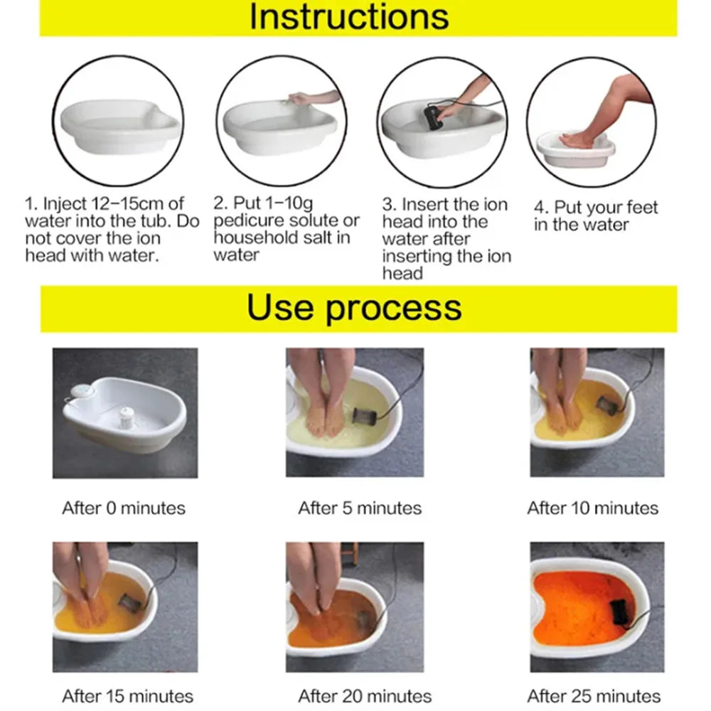 Detox Ionic Foot Spa Bad Maschine Massage Fuß Ionische Entgiftung Lindert Müdigkeit Fördert gute Gesundheit und volle Vitalität
