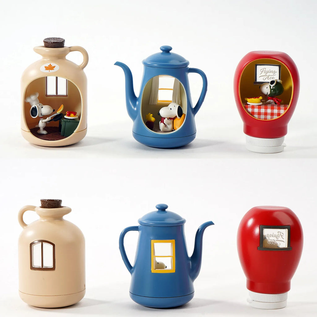 Re-Ment Life in A Bottle Snoopy Mystery Blind Box Geschenke Spielzeugmodell Anime Figuren Sammlerstücke Dekorationen