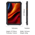 Android Tablet Cubot TAB KingKong Mini, 10200mAh Mega Akku 16GB(6+10), 128GB, Camping-Licht, 8,68 Zoll Bildschirm, 48MP Kamera, GPS