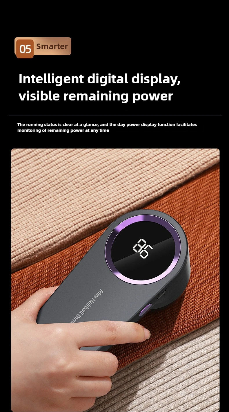 Fusselentferner für Kleidung, USB-elektrisch, wiederaufladbar, tragbarer Haarbällchen-Trimmer, Pullover-Rasierer, Fusselentfernungsgerät
