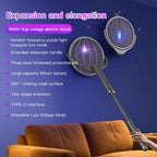 Faltbare elektrische Mückenklatsche 3-in-1 elektrische Mückenlampe wiederaufladbare Wand-Mückenklatsche