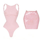 2026 2tlg. sexy Damen-Badeanzug, einteilig, weibliche Bademode, unifarben, Biquini, hoch geschnitten, Monokini, Push-Up-Badeanzüge, Strandmode