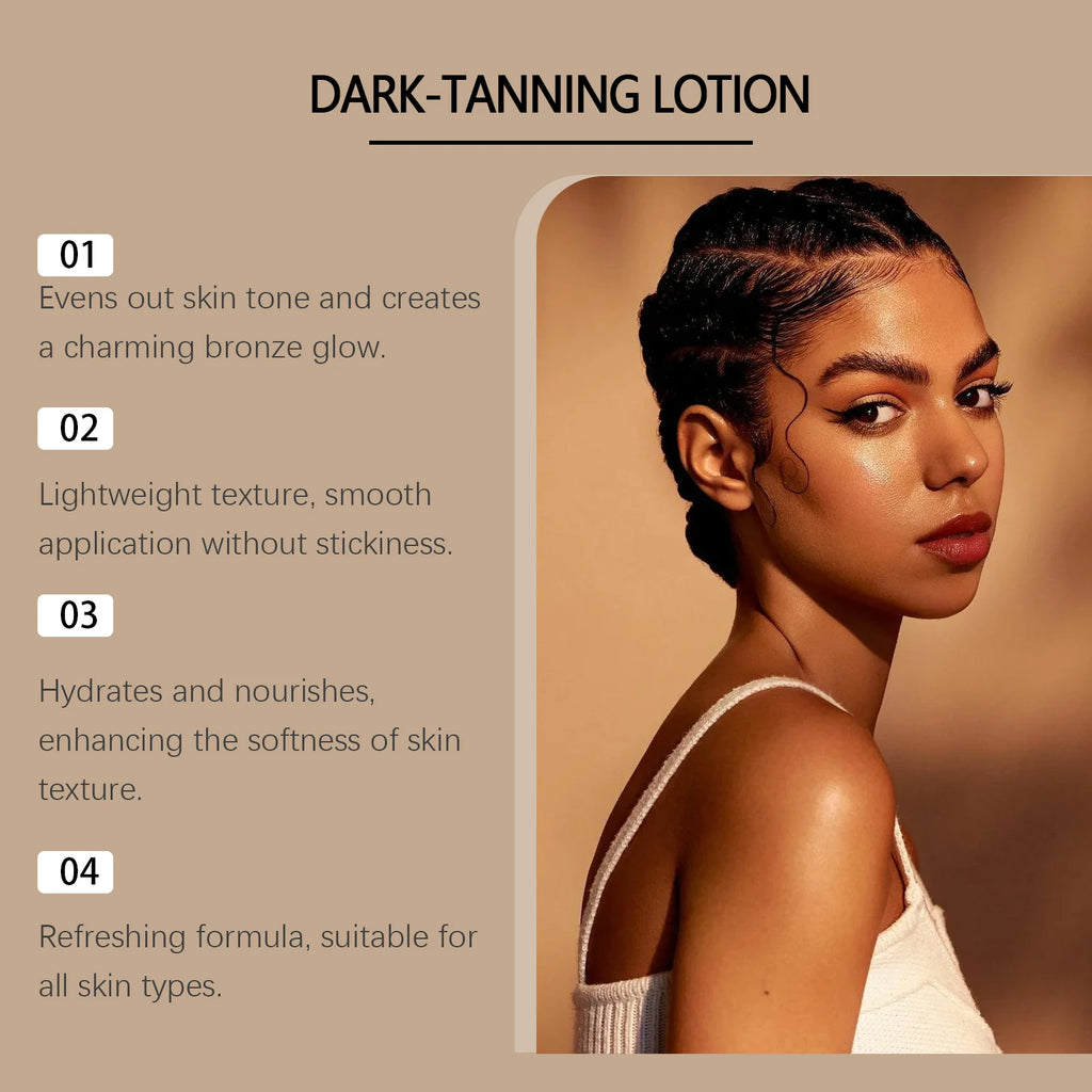 100ML Selbstbräunungslotion Tief Feuchtigkeitsspendend Nicht Fettend Für Gesunden Teint Bronzer Weizenhaut Ohne Sonne Bräunungscreme für den Sommer