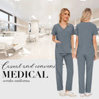 Niaahinn Scrubs Uniforms Sets Großhandel Medizinische Kasacks Stretch-Anzug Gesundheitswesen Pflegeuniform Unisex OP-Kasacks Damen Herren