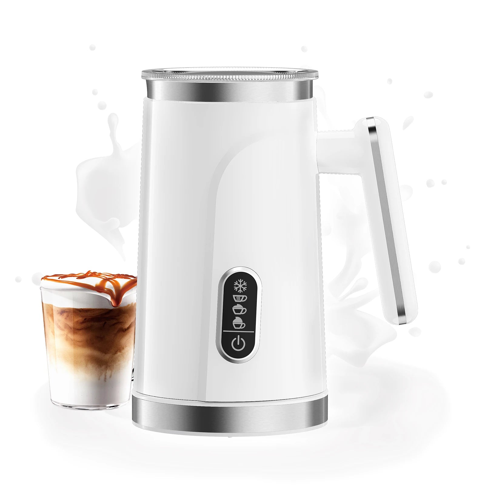 BioloMix 5-in-1 smarter Milchaufschäumer mit LED-Touch-Display, stilvoller Schaum für Kaffee & Lattes, Heiß- und Kaltschaumbereiter