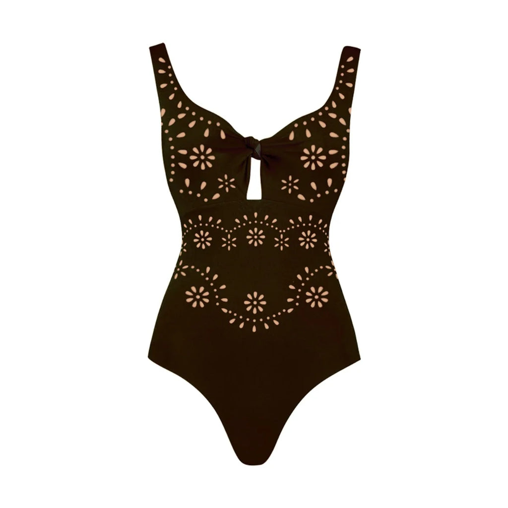 2tlg. bedruckter Badeanzug Damen Sexy Bademode Neuer Bikini mit langem Rock Damen Biquini Push Up Badeanzug Body Strandkleidung Strandtuch