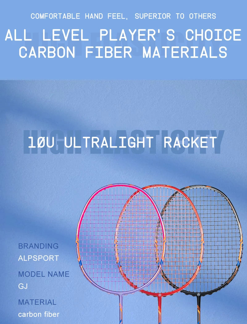ALP GJ 10U Ultraleicht 52g T800 Pfeil und Bogen Badmintonschläger Authentische Zugkraft 13kg Outdoor Sport Carbonfaser Titan
