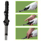 Einziehbarer Golfschwung-Trainingshelfer Rhythmus-Klick-Sound Golfgriff-Trainer-Aufsatz für das Indoor-Training Golfzubehör
