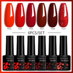LILYCUTE Nagelgel-Politur-Set, Rosa Grün, Frühling, DIY-Nagelkunst-Design, lang anhaltend, Soak Off UV Gel, Maniküre, Malgel, Vernis-Kit