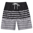 DATIFER Sommer Neue Mode Polyester Herren Shorts Strand Schnell Trocknend Bedruckte Badeshorts Übergröße Mesh-Futter Surf-Fitnessshorts Herren