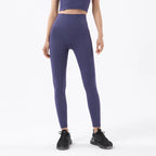 SOISOU Nylon Yogahosen Gym Leggings Damen Mädchen Fitness Weiche Strumpfhosen Hohe Taille Elastisch Atmungsaktiv Keine T-Linie Sporthosen