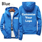 Maßgeschneiderte Reise-Team Zipperjacke, Kapuzen-Unisex-UV-beständige, wasserdichte Jacke für Herren und Damen, Oberbekleidung, Frühling, Sommer,