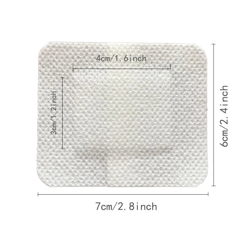 12/25/50 Stück große, hypoallergene Vlies-Wundauflage, Pflasterverband 6*7 10*10 10*15 10*25cm Zweitbild