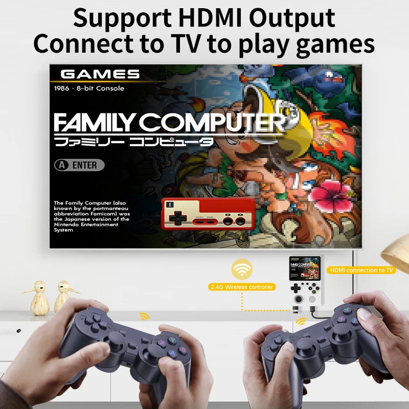 Neue Handheld-Spielekonsole mit Multi-Plattform-Unterstützung, HD-IPS-Bildschirm, 3D-Joystick, ergonomische Spielekonsole GB350