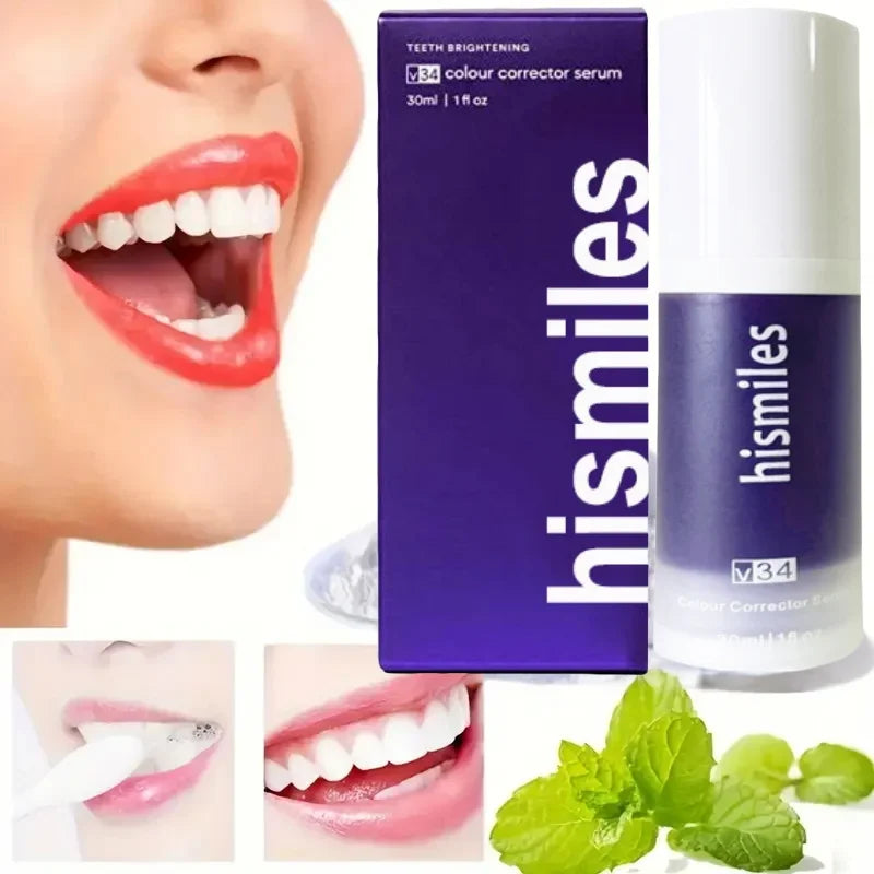 Lila aufhellende Zahnpasta Tiefenreinigung Zahnfleckenentfernung Zahnpasta Erfrischender Atem Essentials für die Mundpflege für den täglichen Gebrauch zu Hause 30 ml