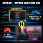 Retrobat & Playnite System HDD Retro-Spielekonsole für PS3/PS2/WIIU/WII/Switch/MAME 50+ Emulatoren 38293 Spiele & 42 AAA PC-Spiele für PC