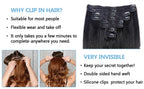 8 Stück Clip In Echthaar Extensions 100% Echthaar Clip In Natürliche Haarverlängerungen Glatte Haarteile 14-26 Zoll Remy Haar